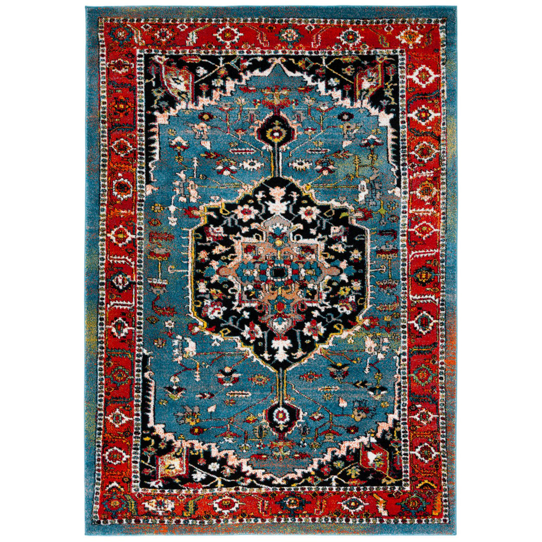 SAFAVIEH Vintage Hamadan VTH266M Blue / Red Rug Image 1