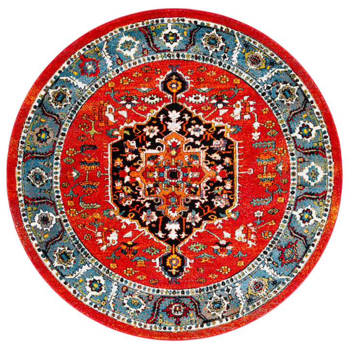 SAFAVIEH Vintage Hamadan VTH266Q Red / Blue Rug Image 1