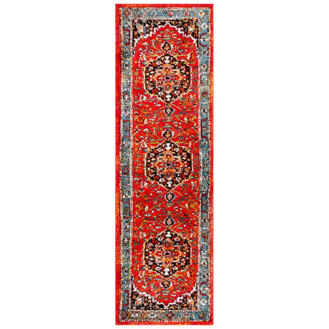 SAFAVIEH Vintage Hamadan VTH266Q Red / Blue Rug Image 1