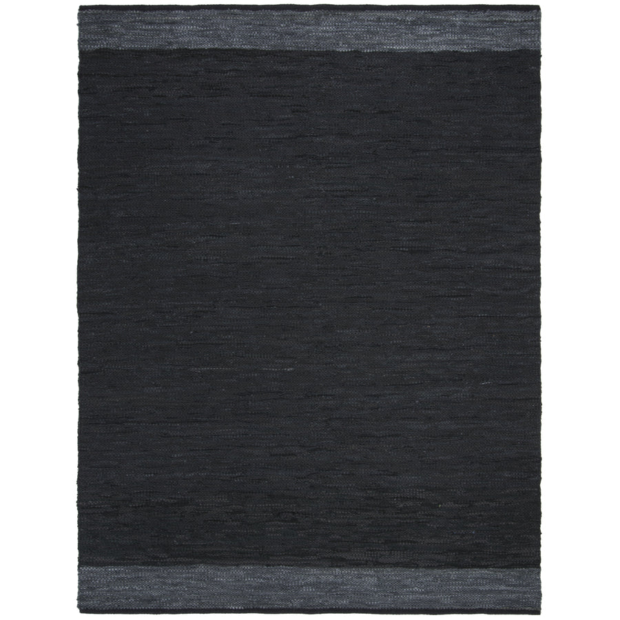 SAFAVIEH Vintage Leather VTL201Z Black / Grey Rug Image 1