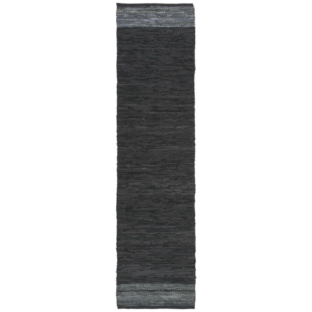 SAFAVIEH Vintage Leather VTL201Z Black / Grey Rug Image 1