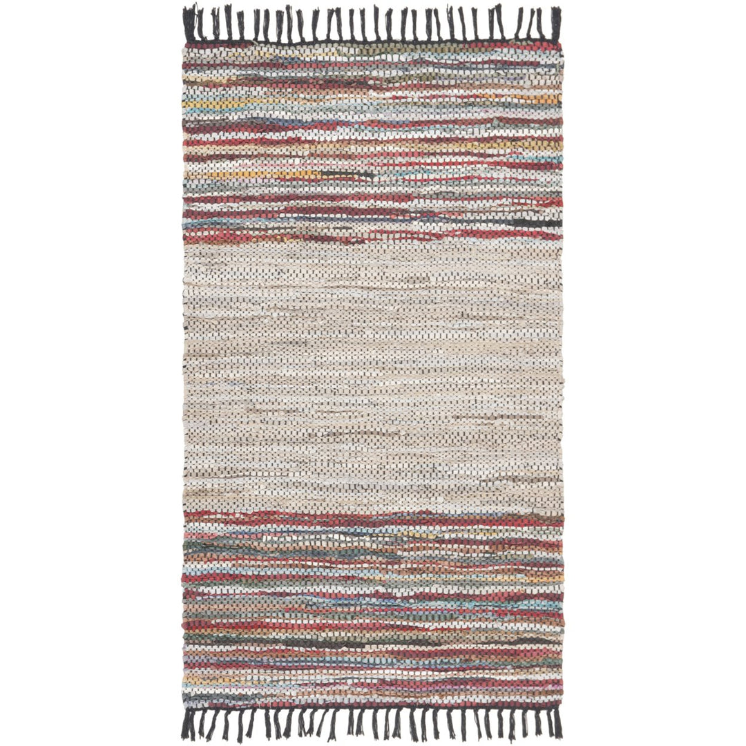 SAFAVIEH Vintage Leather VTL202H Beige / Multi Rug Image 1