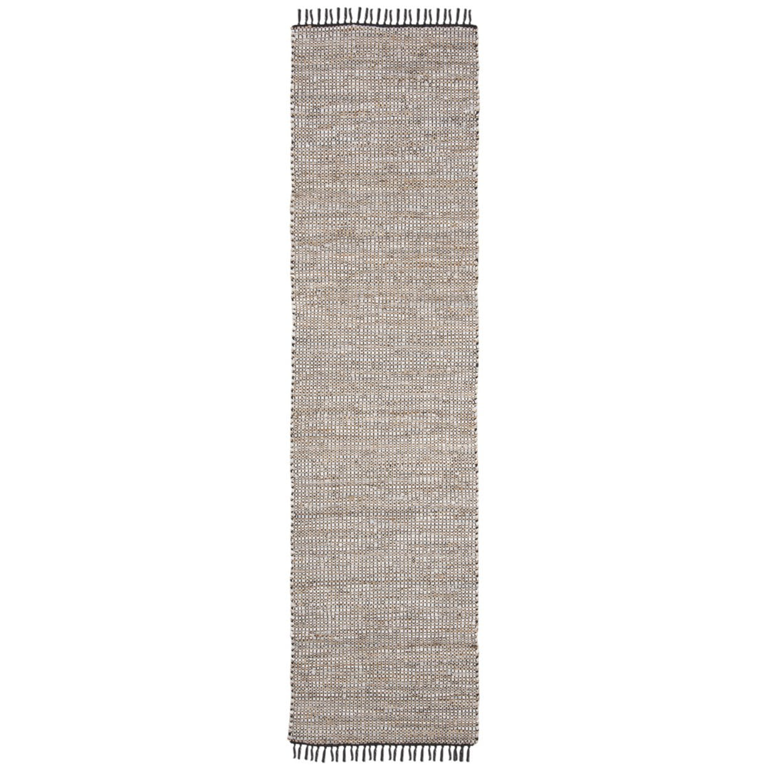 SAFAVIEH Vintage Leather VTL203G Handwoven Silver Rug Image 1