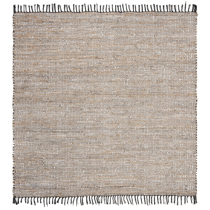 SAFAVIEH Vintage Leather VTL203G Handwoven Silver Rug Image 4