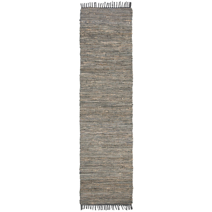 SAFAVIEH Vintage Leather VTL203F Handwoven Grey Rug Image 3