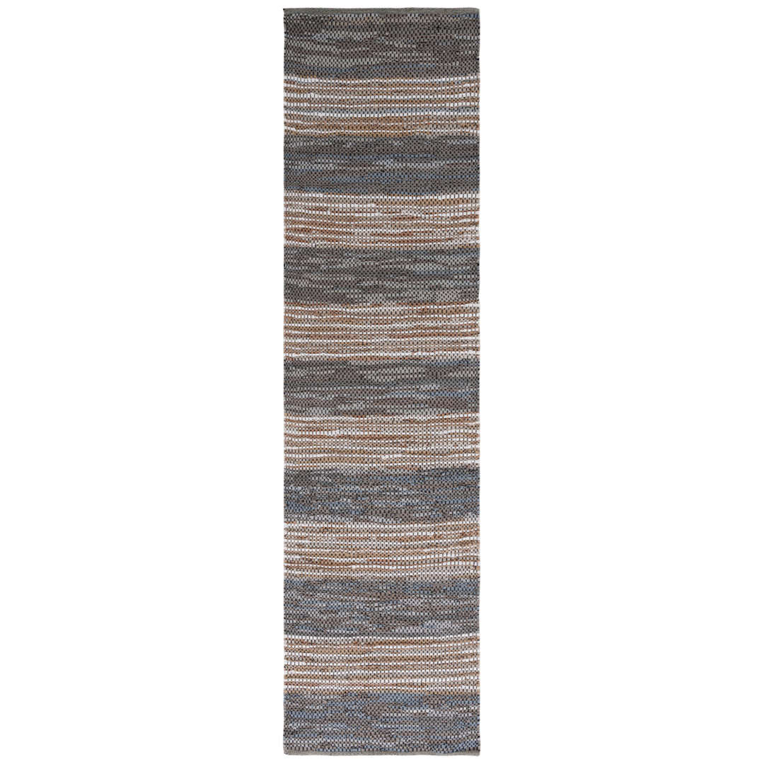 SAFAVIEH Vintage Leather VTL204F Grey / Natural Rug Image 3