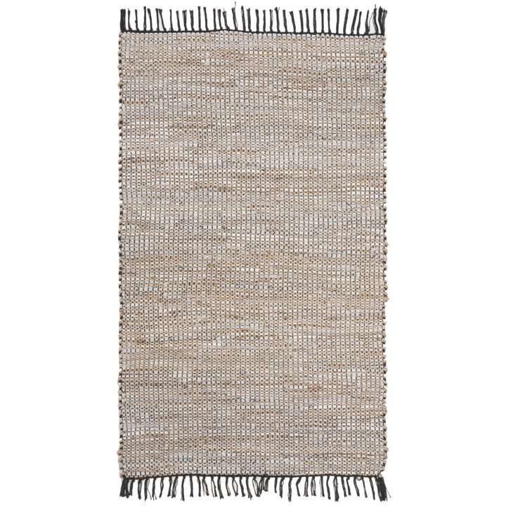 SAFAVIEH Vintage Leather VTL203G Handwoven Silver Rug Image 1