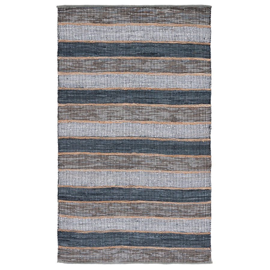 SAFAVIEH Vintage Leather VTL206F Grey / Natural Rug Image 1