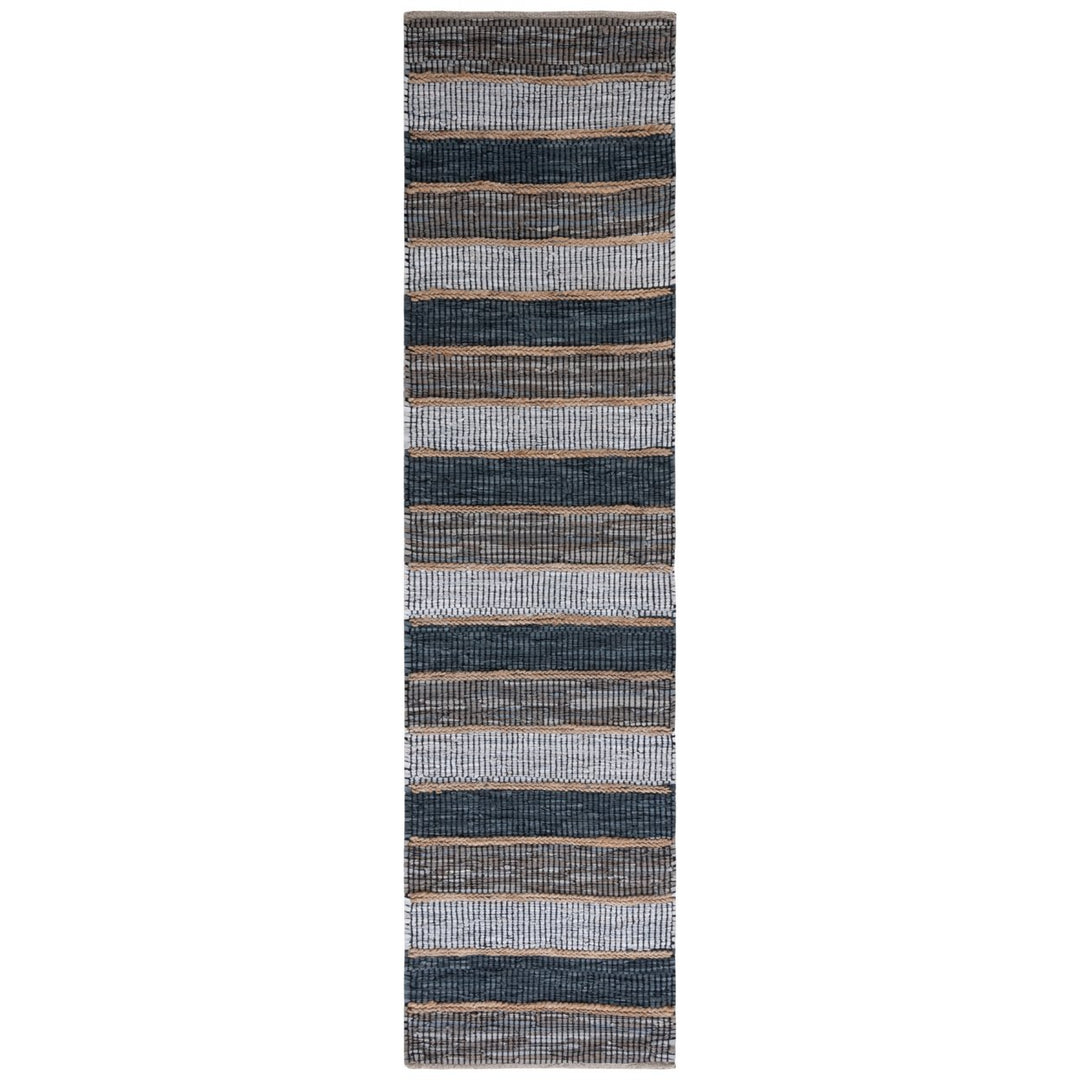 SAFAVIEH Vintage Leather VTL206F Grey / Natural Rug Image 1