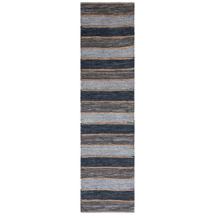 SAFAVIEH Vintage Leather VTL206F Grey / Natural Rug Image 1