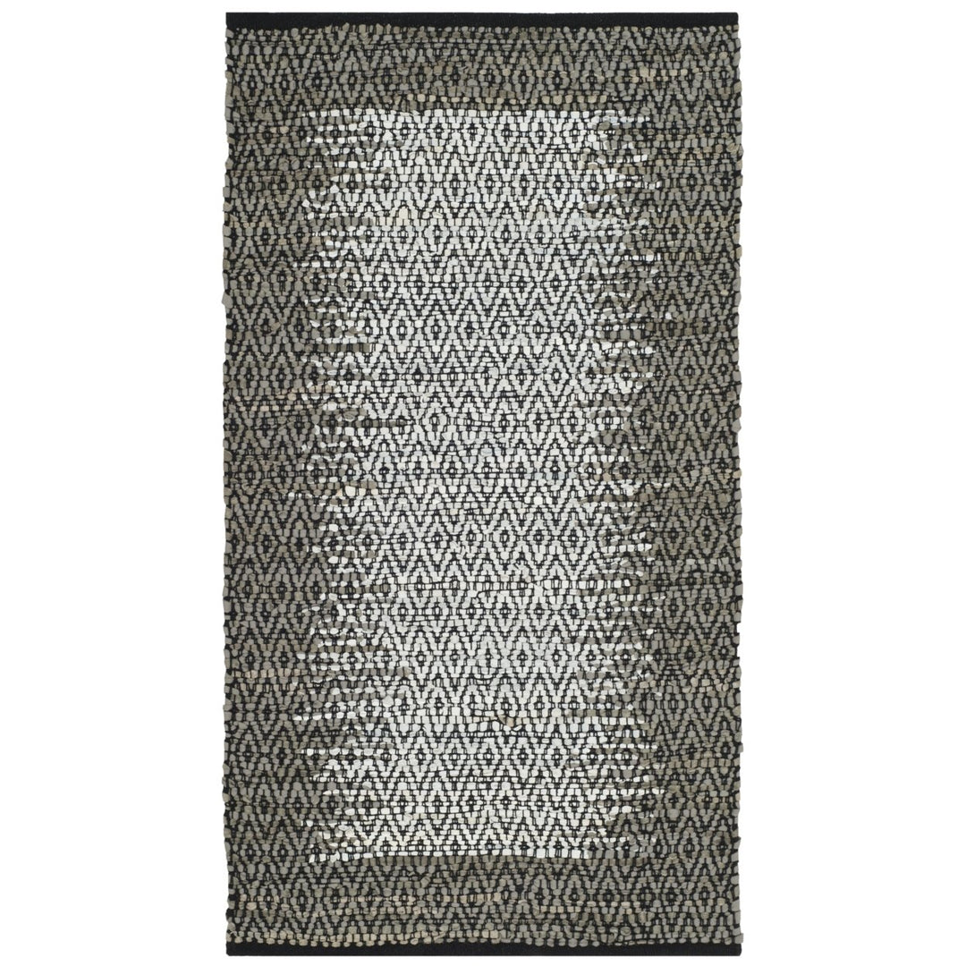 SAFAVIEH Vintage Leather VTL387A Light Grey / Grey Rug Image 1