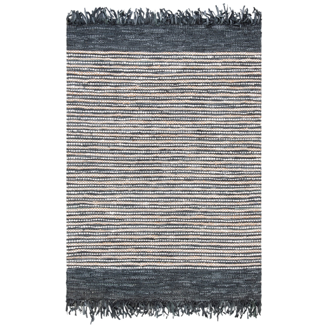 SAFAVIEH Vintage Leather VTL373D Dark Grey / Multi Rug Image 9