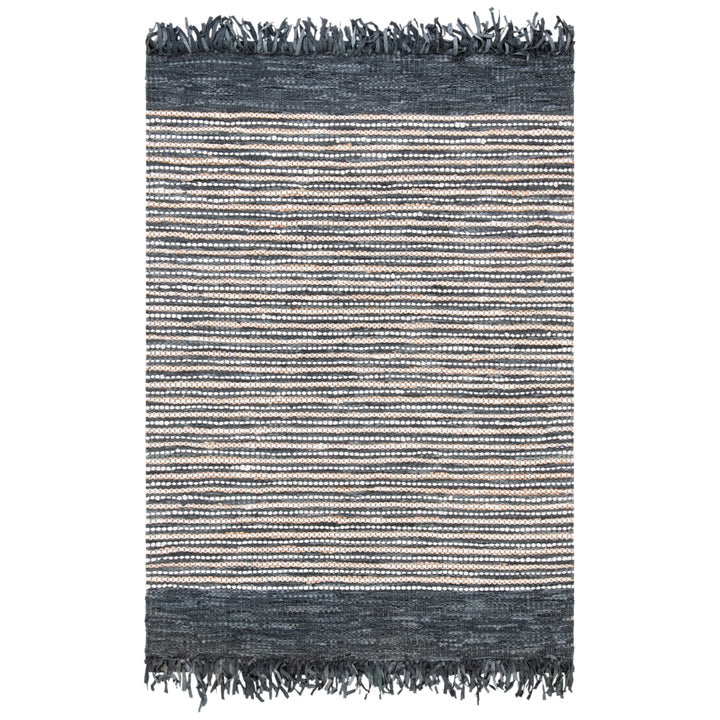 SAFAVIEH Vintage Leather VTL373D Dark Grey / Multi Rug Image 9