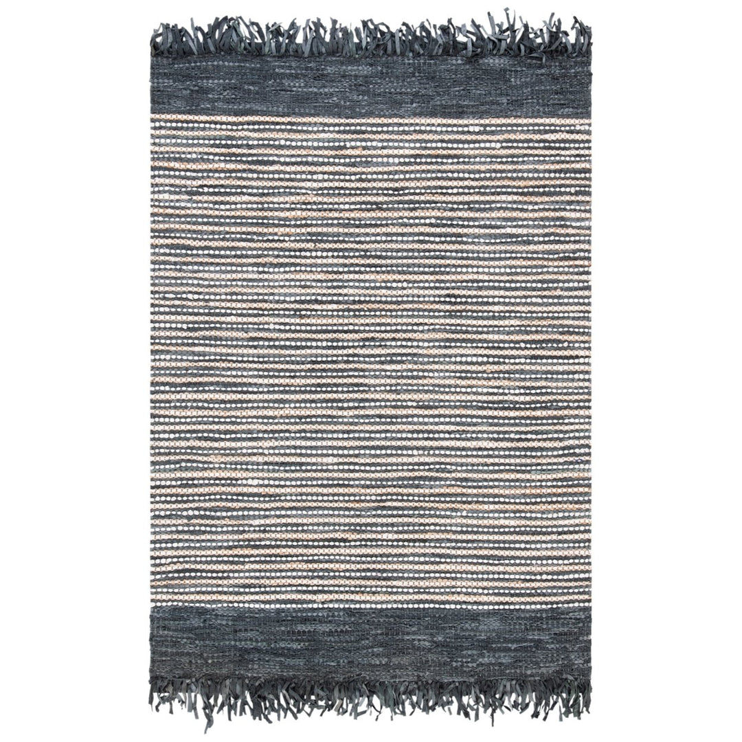 SAFAVIEH Vintage Leather VTL373D Dark Grey / Multi Rug Image 1