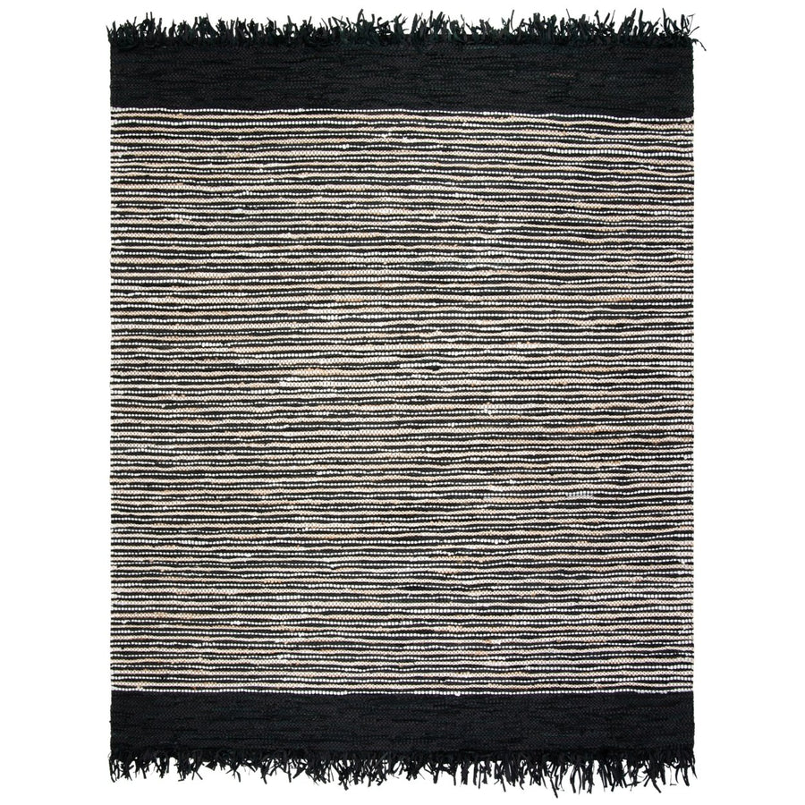 SAFAVIEH Vintage Leather VTL373G Black / Multi Rug Image 1