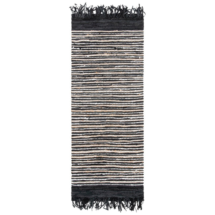 SAFAVIEH Vintage Leather VTL373G Black / Multi Rug Image 1