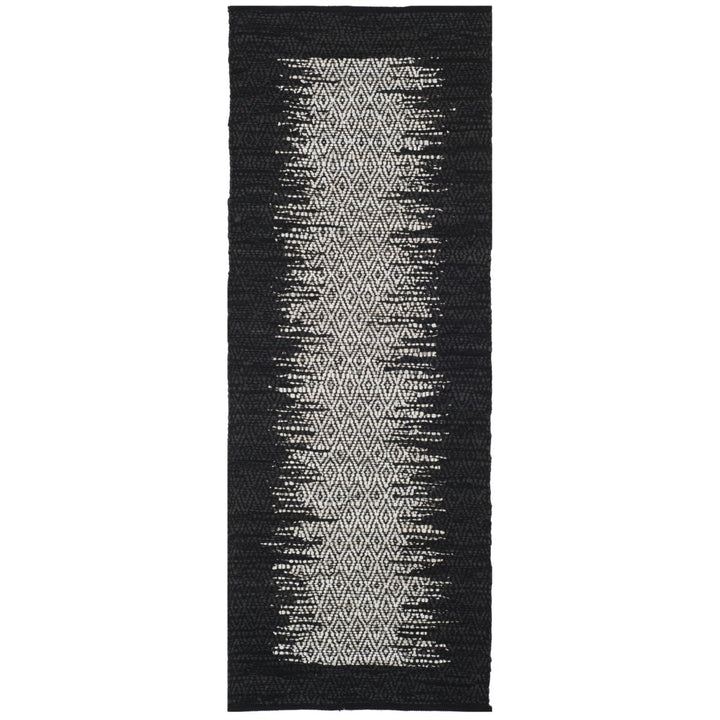 SAFAVIEH Vintage Leather VTL387C Light Grey / Black Rug Image 1