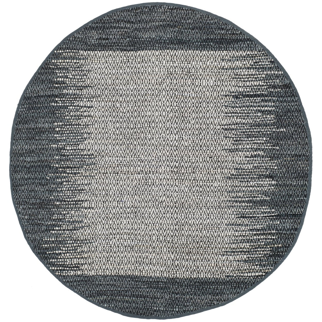 SAFAVIEH Vintage Leather VTL387B Light Grey / Charcoal Rug Image 1