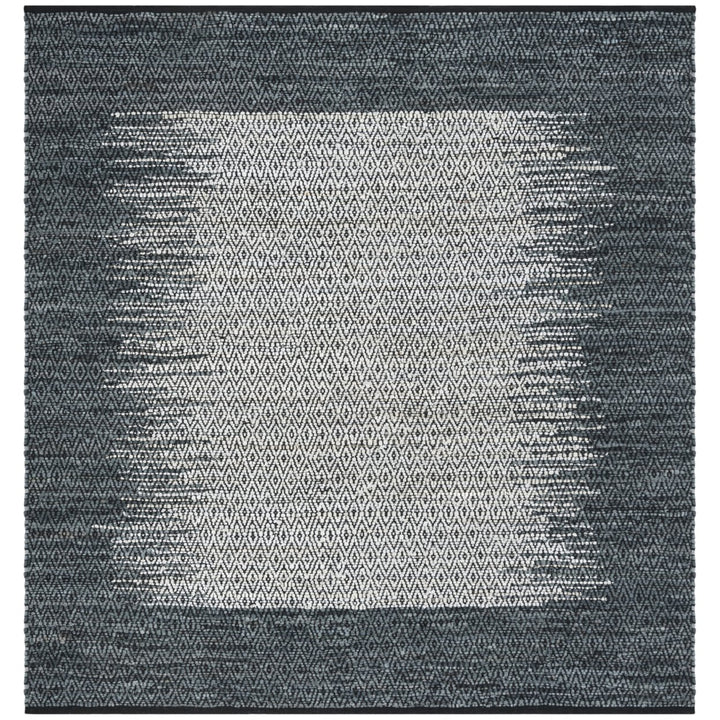 SAFAVIEH Vintage Leather VTL387B Light Grey / Charcoal Rug Image 6