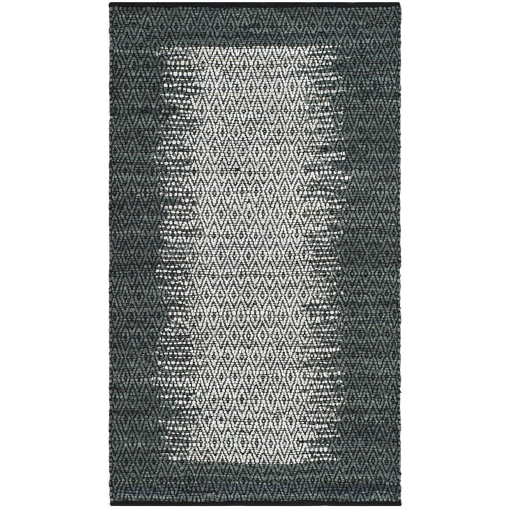 SAFAVIEH Vintage Leather VTL387B Light Grey / Charcoal Rug Image 10