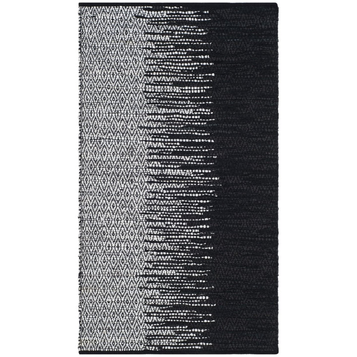 SAFAVIEH Vintage Leather VTL388C Light Grey / Black Rug Image 1