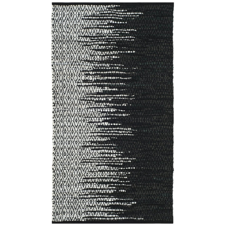 SAFAVIEH Vintage Leather VTL388C Light Grey / Black Rug Image 1