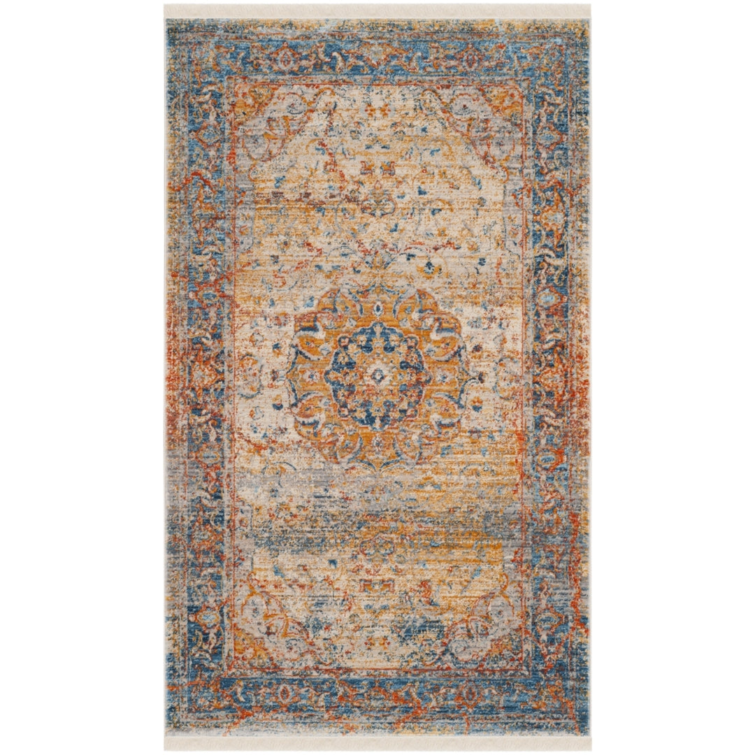 SAFAVIEH Vintage Persian VTP435B Blue / Multi Rug Image 5