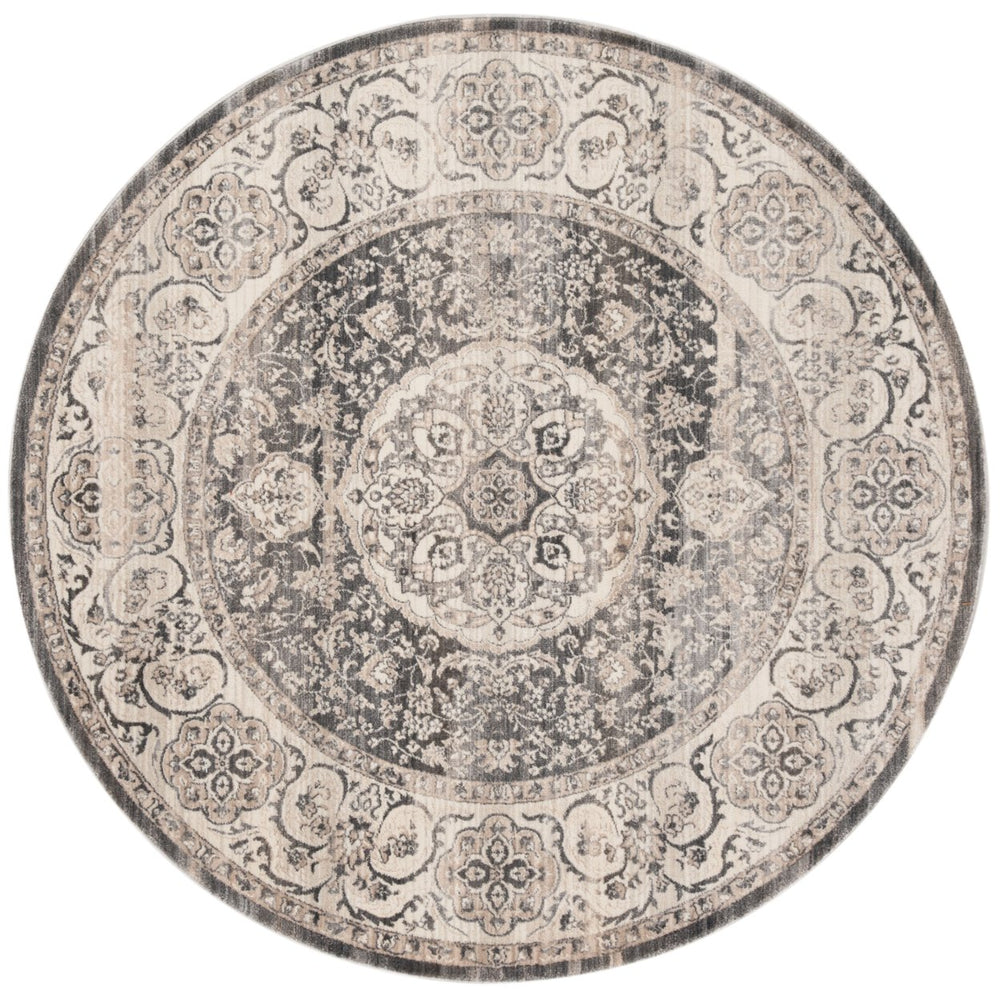 SAFAVIEH VTP457H Vintage Persian Dark Grey / Ivory Image 2