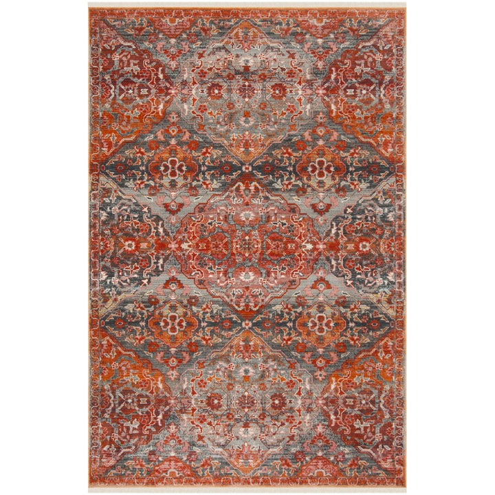 SAFAVIEH Vintage Persian VTP470J Aqua / Orange Rug Image 1