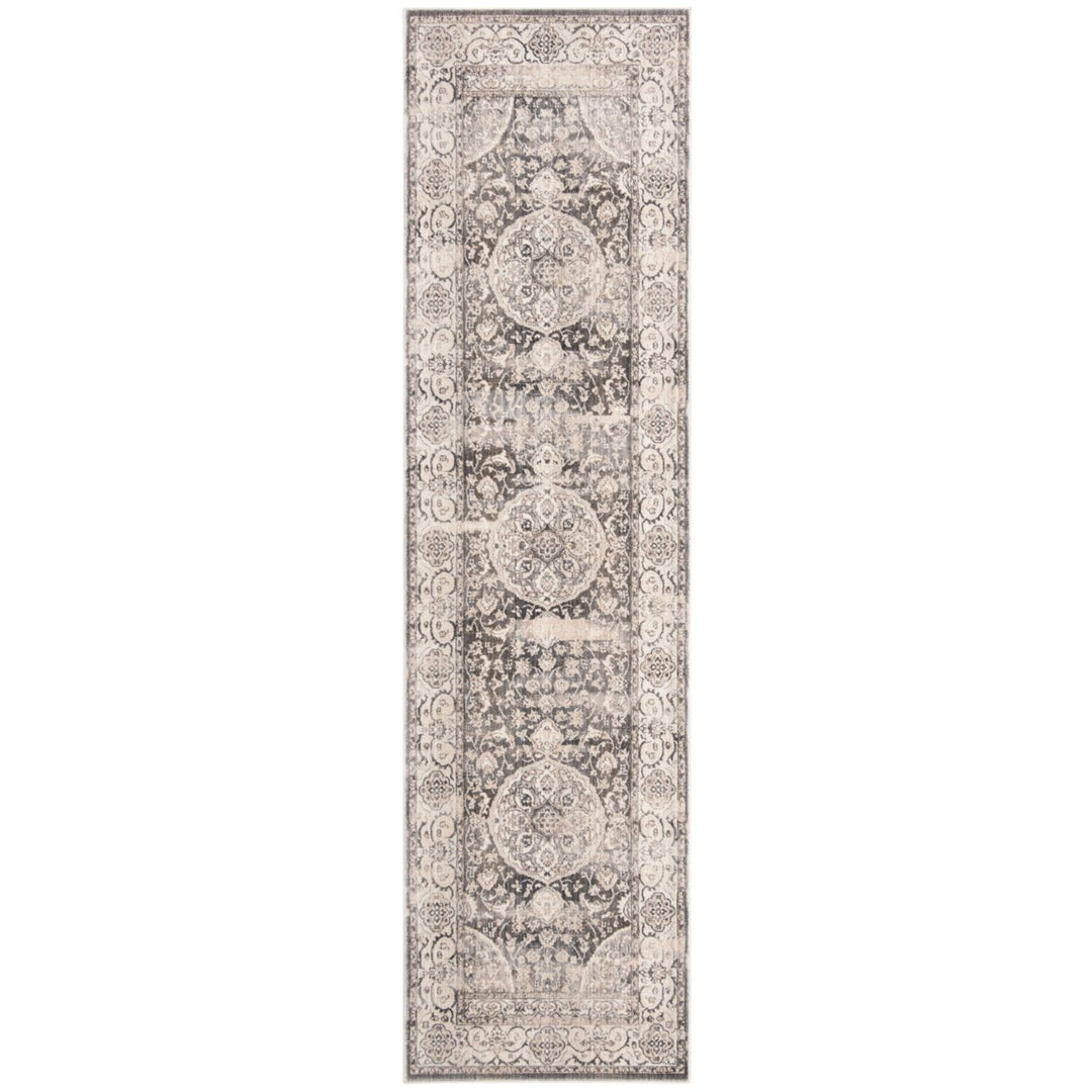 SAFAVIEH VTP457H Vintage Persian Dark Grey / Ivory Image 3