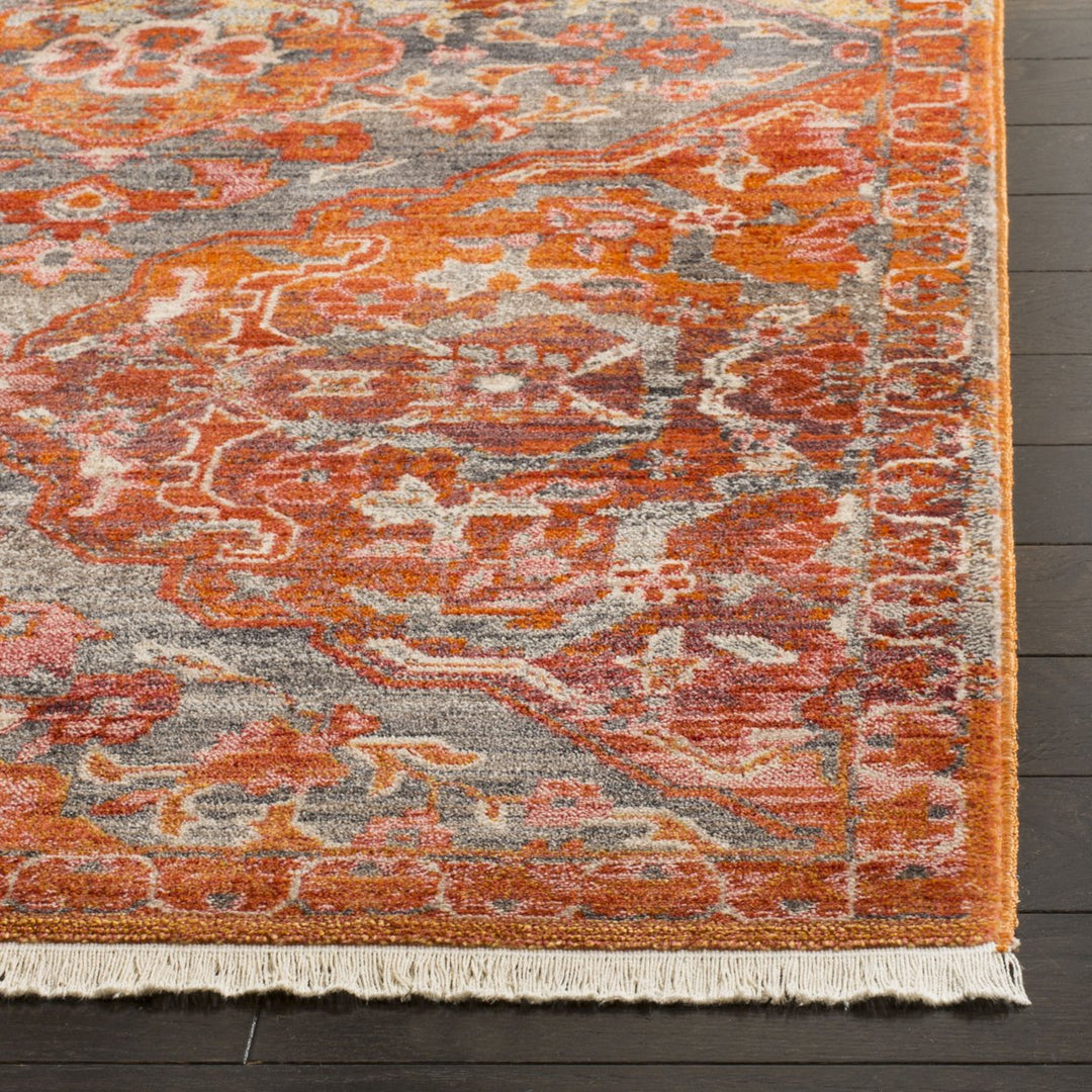 SAFAVIEH Vintage Persian VTP470J Aqua / Orange Rug Image 4