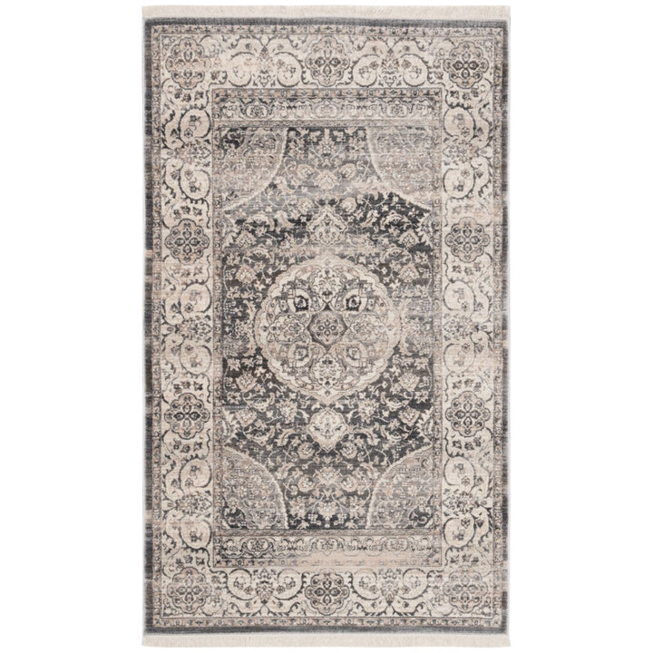 SAFAVIEH VTP457H Vintage Persian Dark Grey / Ivory Image 5