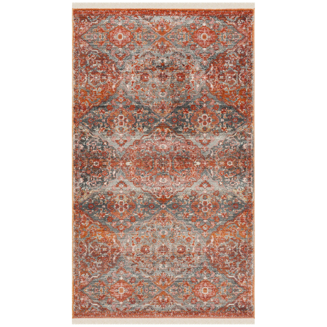 SAFAVIEH Vintage Persian VTP470J Aqua / Orange Rug Image 5