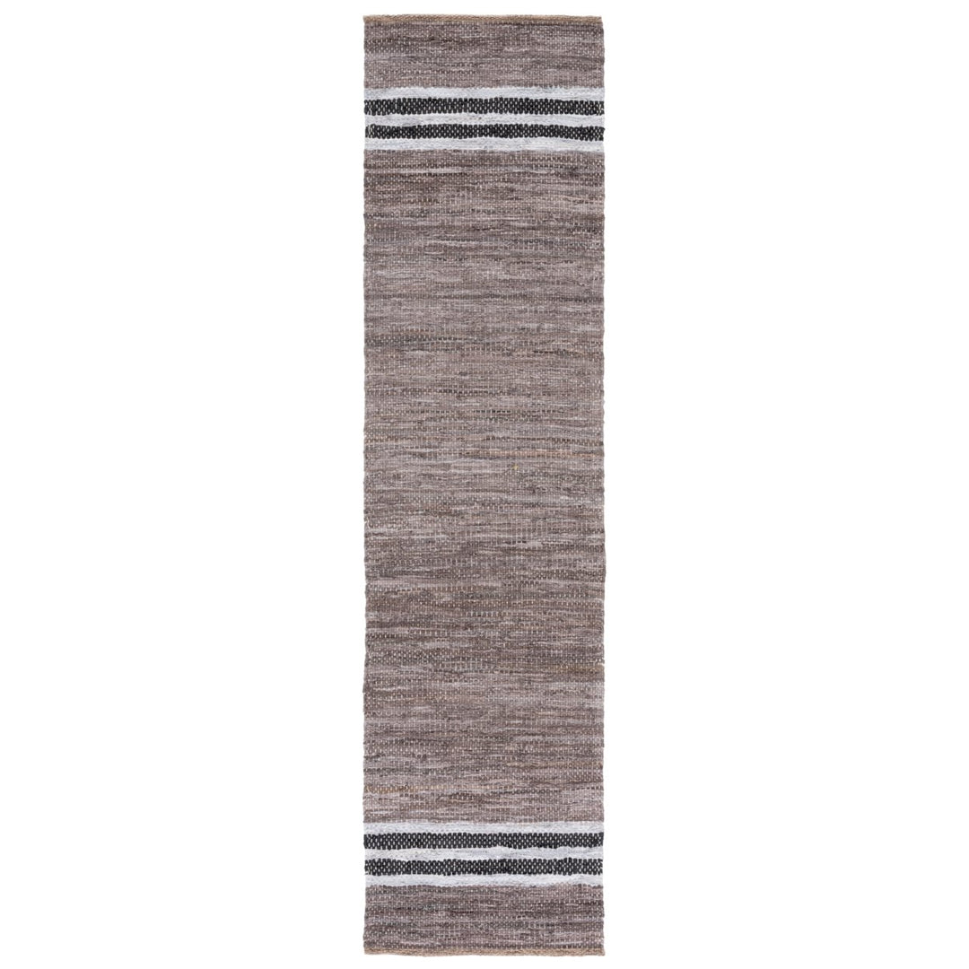 SAFAVIEH Vintage Leather VTL401F Grey / Beige Rug Image 1