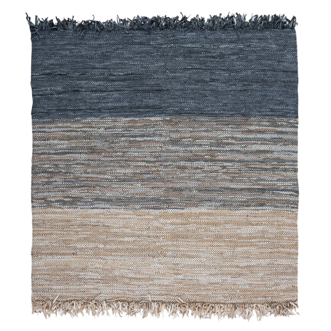 SAFAVIEH Vintage Leather VTL401M Handwoven Blue /Grey Rug Image 1