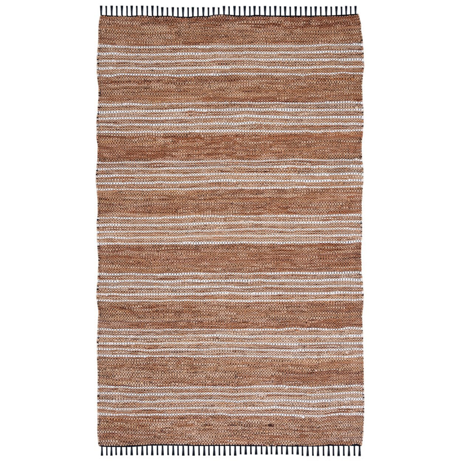 SAFAVIEH Vintage Leather VTL601B Brown / Natural Rug Image 1