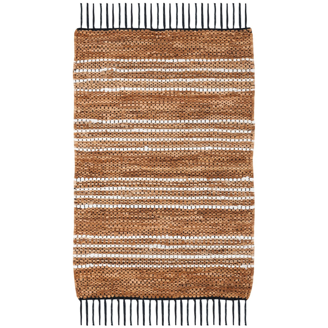 SAFAVIEH Vintage Leather VTL601B Brown / Natural Rug Image 8