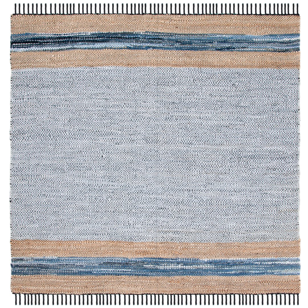 SAFAVIEH Vintage Leather VTL602F Grey / Natural Rug Image 5