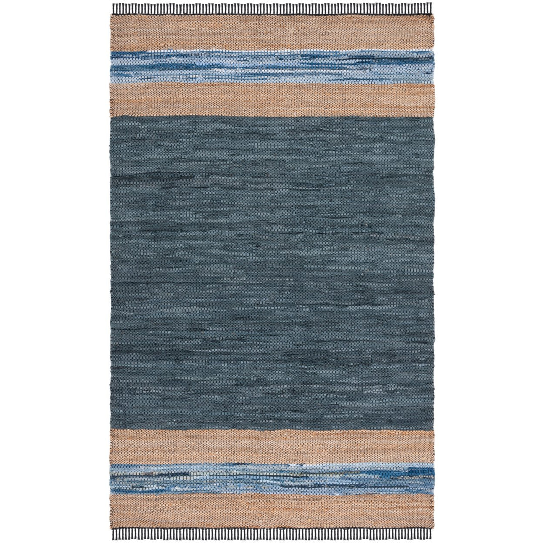 SAFAVIEH Vintage Leather VTL602M Blue / Natural Rug Image 1