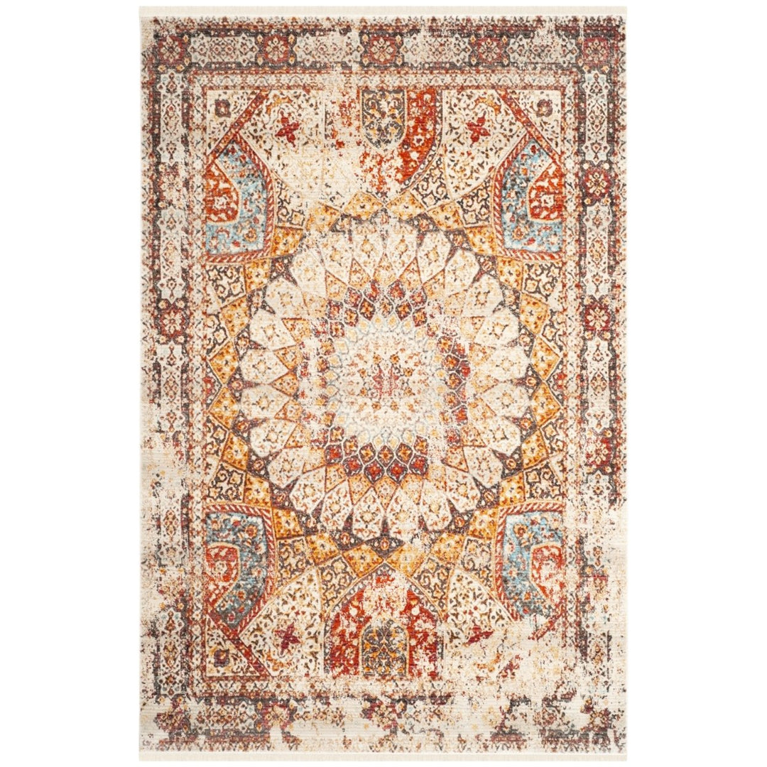 SAFAVIEH Vintage Persian VTP412R Cream / Rust Rug Image 1