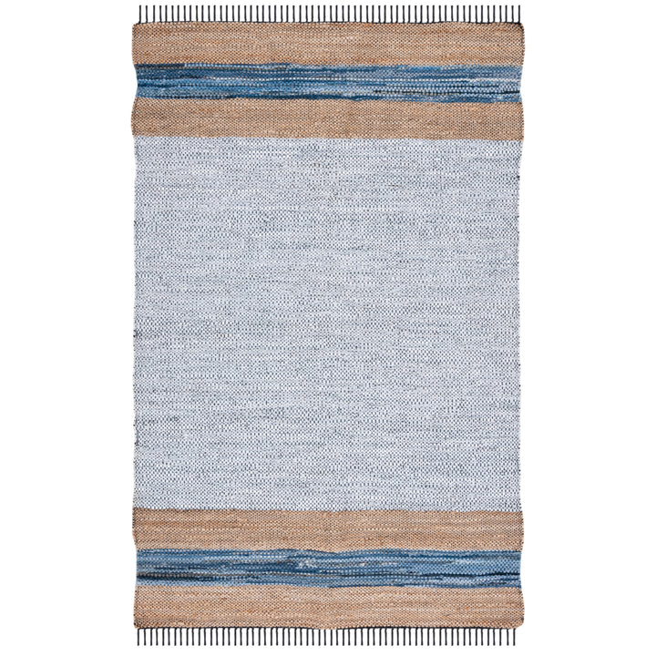 SAFAVIEH Vintage Leather VTL602F Grey / Natural Rug Image 4