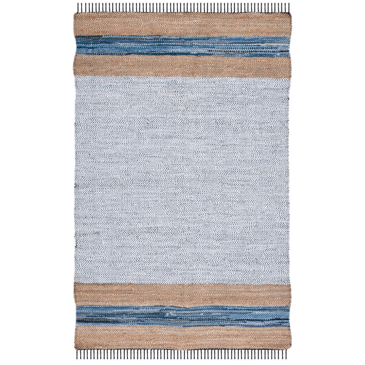 SAFAVIEH Vintage Leather VTL602F Grey / Natural Rug Image 1