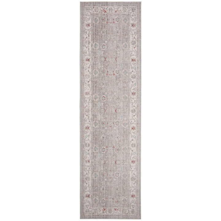 SAFAVIEH Windsor Collection WDS313T Light Grey / Ivory Rug Image 5