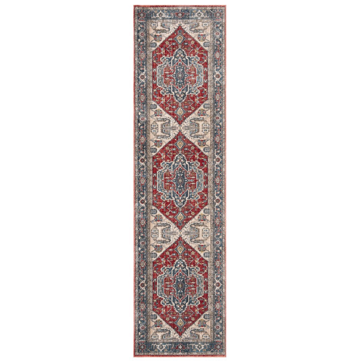 SAFAVIEH Vintage Persian Collection VTP477Q Red/Blue Rug Image 3