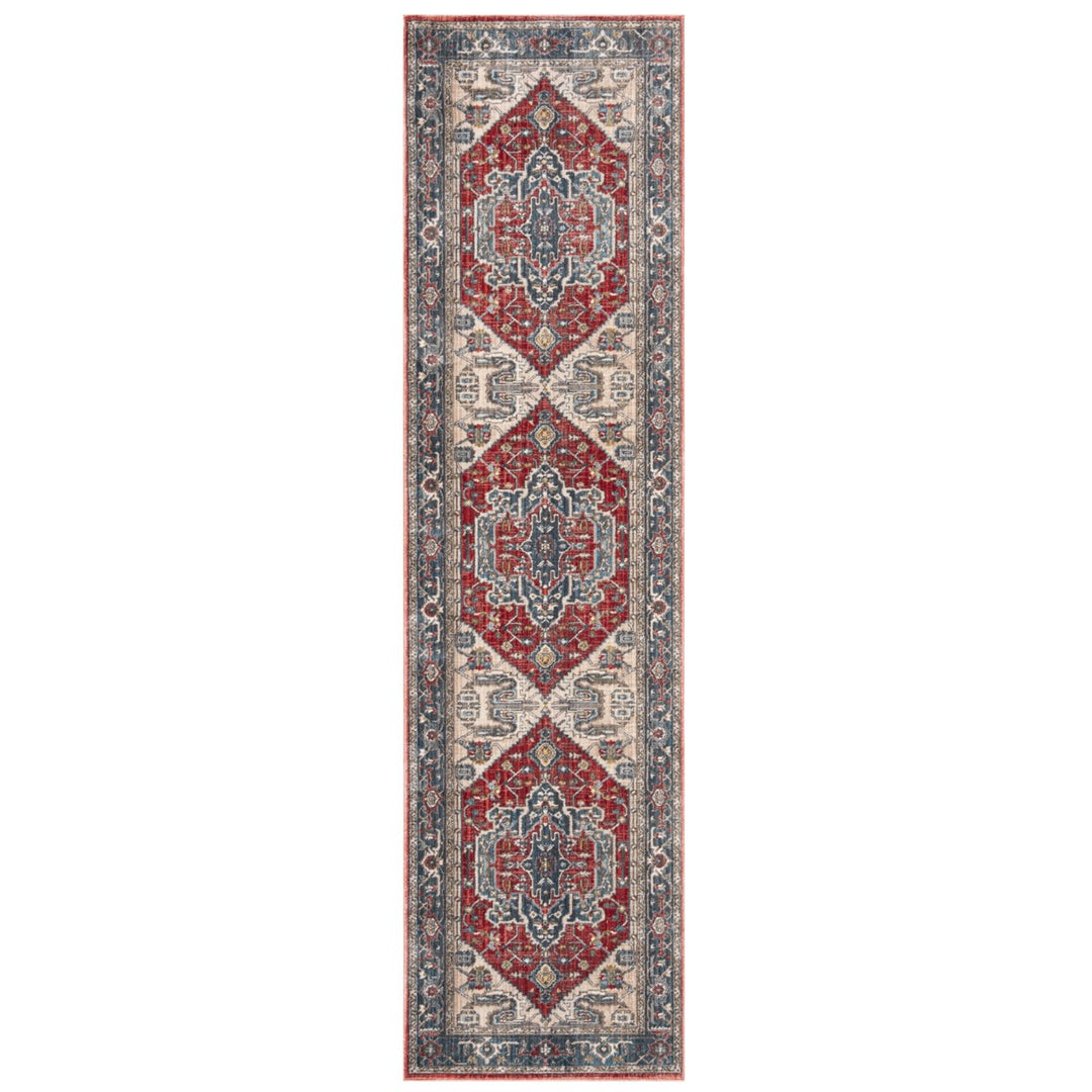 SAFAVIEH Vintage Persian Collection VTP477Q Red/Blue Rug Image 1