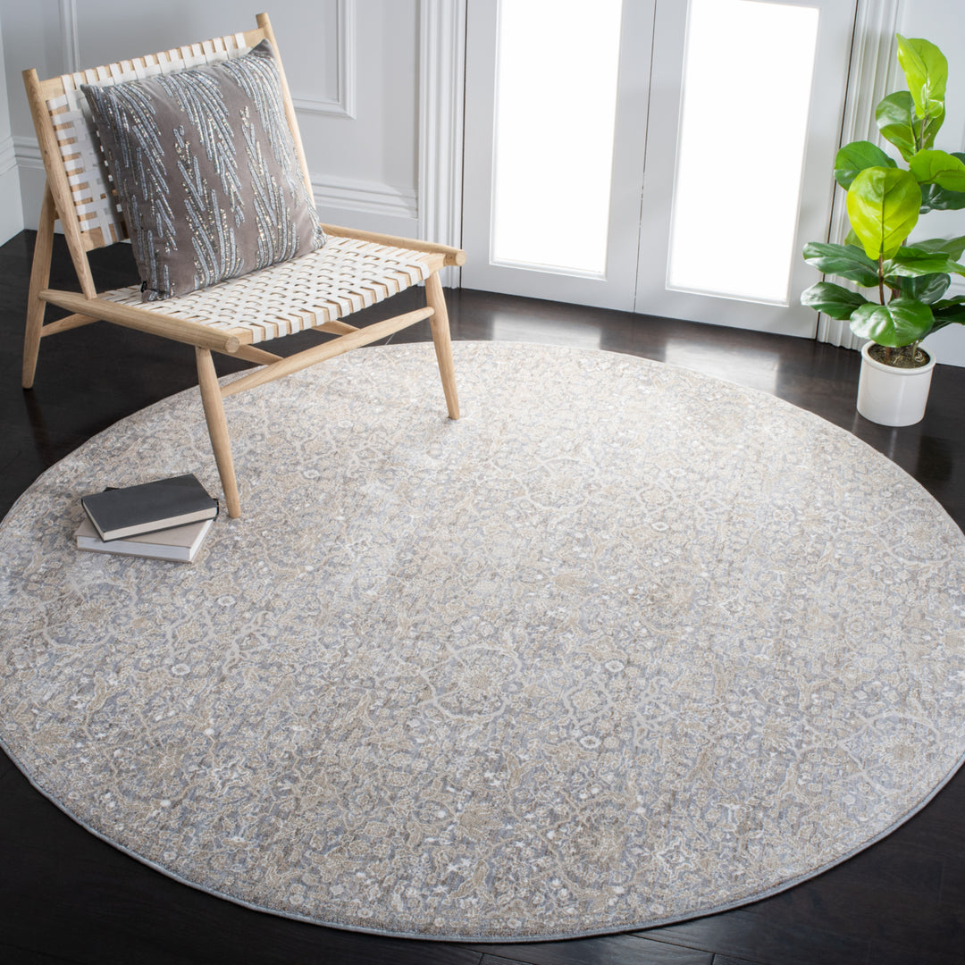 SAFAVIEH Webster Collection WBS314G Grey / Beige Rug Image 2