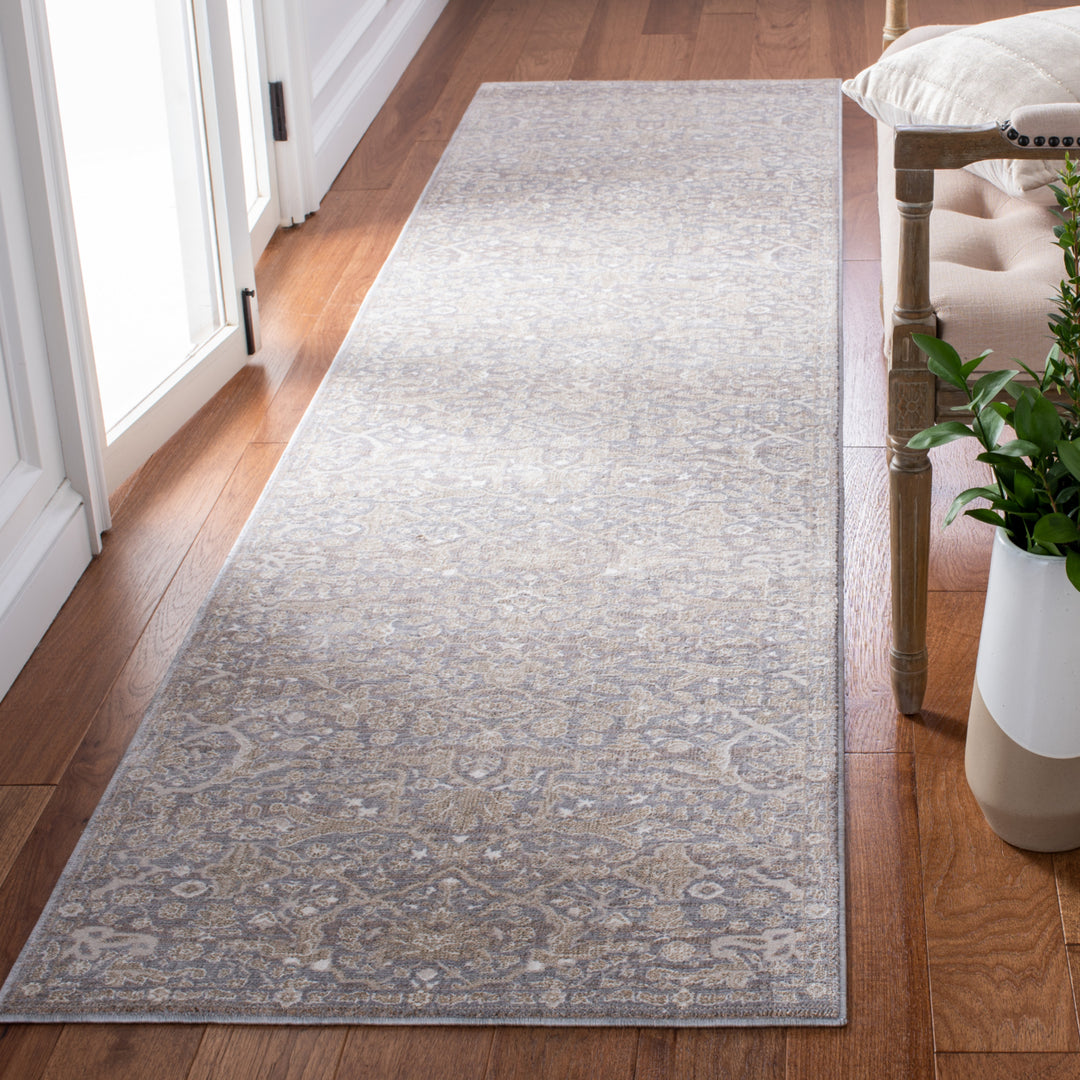 SAFAVIEH Webster Collection WBS314G Grey / Beige Rug Image 3