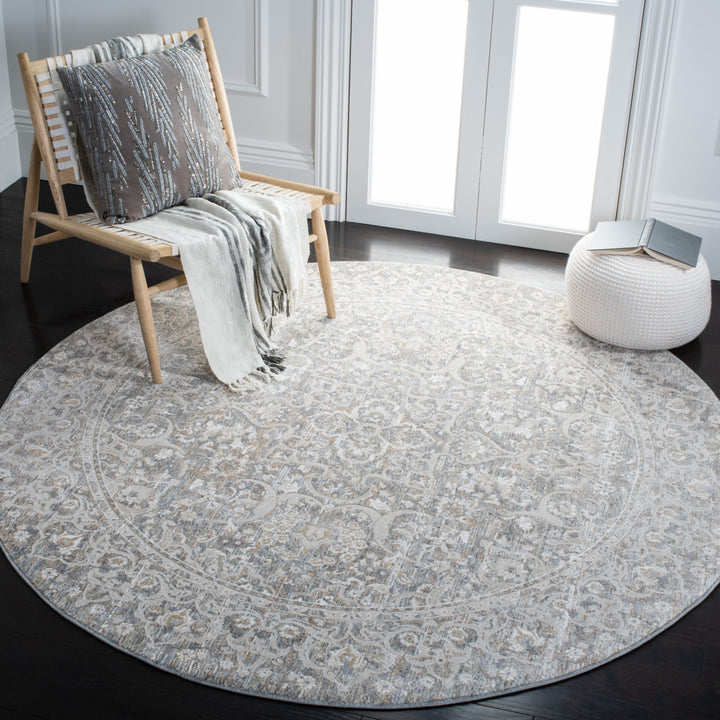 SAFAVIEH Webster Collection WBS324G Grey / Beige Rug Image 2