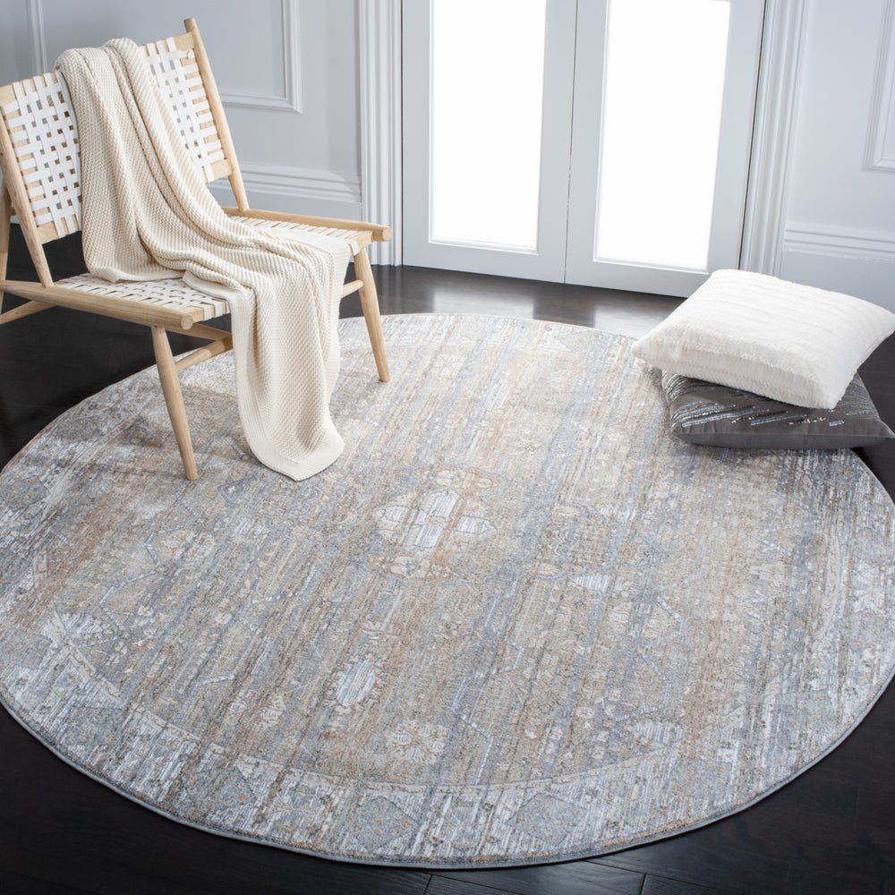 SAFAVIEH Webster Collection WBS328G Grey / Beige Rug Image 2