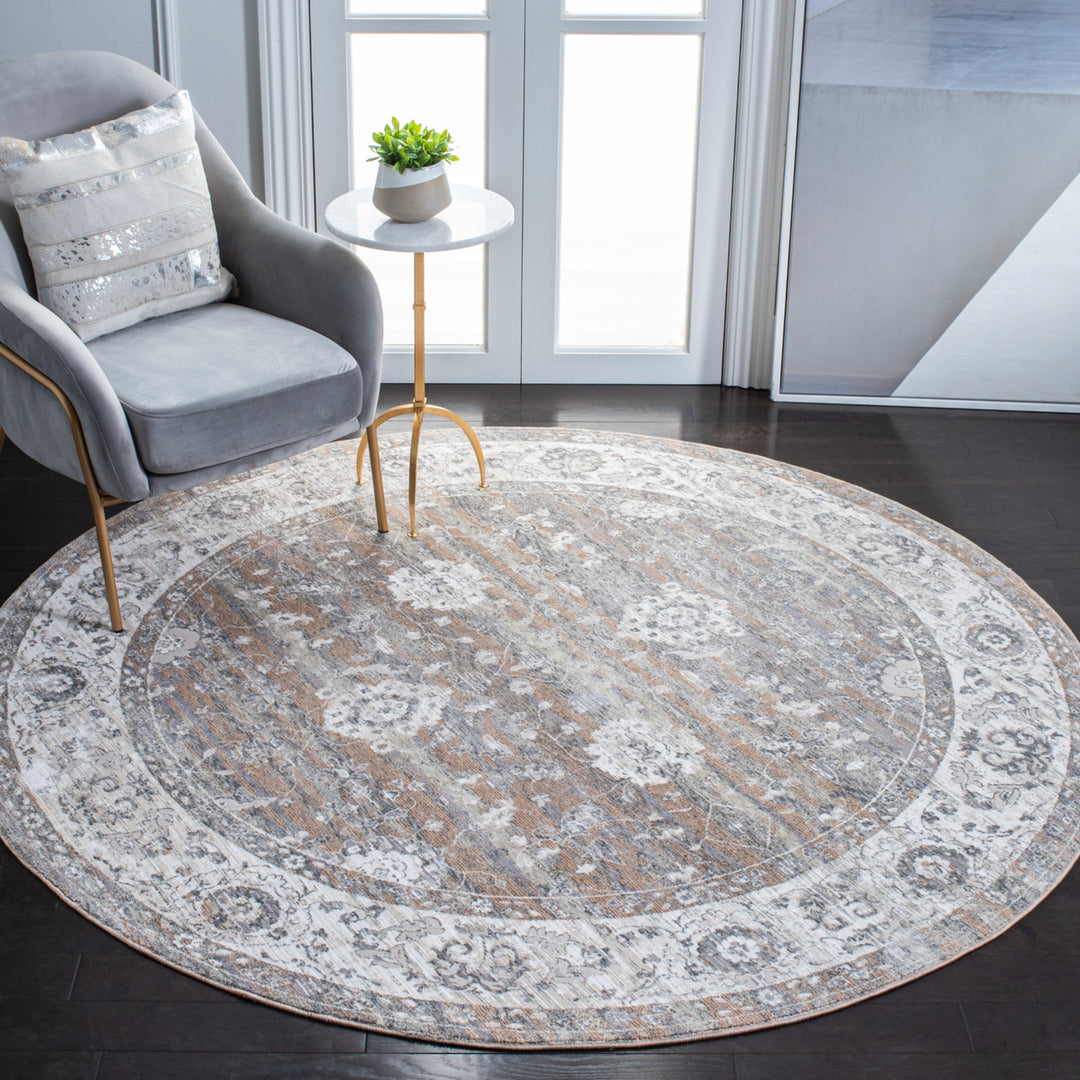 SAFAVIEH Webster Collection WBS326G Grey / Beige Rug Image 2